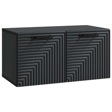 TV ormarić zidni 59,5 x 31 x 30 cm od konstruiranog drva, crni