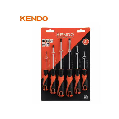KENDO Set odvijača 6 kom, profesionalni, s magnetnim vrhom