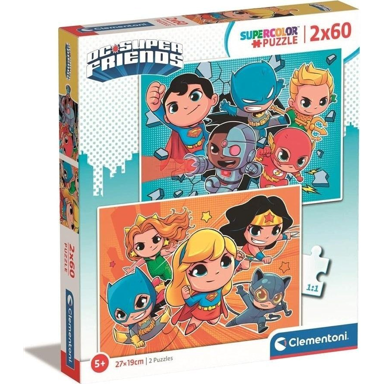 CLEMENTONI Slagalica Supercolor DC Comics Superfriends, crtići, 60 komada