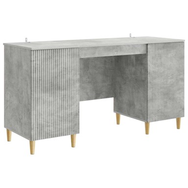 Stol, 142.5 x 50 x 75 cm, konstruirano drvo, betonsko siva