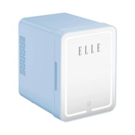 ELLE Mini hladnjak 4 L s LED make-up ogledalom, plavi