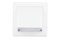 HACO Ventilacijska rešetka VM, gravitacijska s klapnom, 175 × 175 mm, GK / 125 mm, bijela