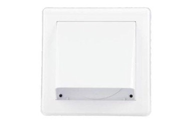 HACO Ventilacijska rešetka VM, gravitacijska s klapnom, 175 × 175 mm, GK / 125 mm, bijela