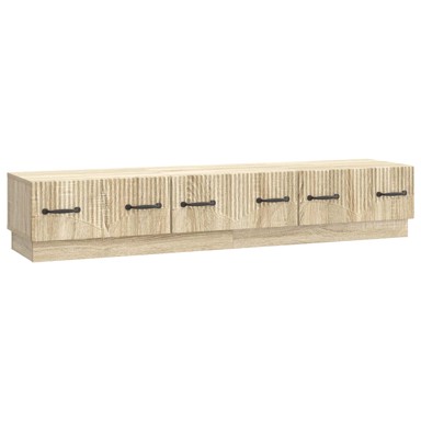 TV ormar s ladicama, 147 x 34,5 x 27 cm, konstruirano drvo, crna