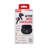 MAXELL Bežične slušalice TWS Maxpods ANC, Bluetooth, crne