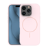 ONASI Silikonska maskica, iPhone 17 Pro Max, Mat Liquid, MagSafe, ružičasta