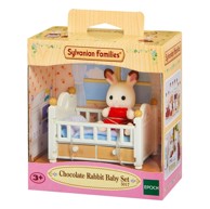SYLVANIAN FAMILIES Komplet beba čokoladni zec (dječji krevetić) 