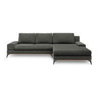 WINDSOR & CO SOFAS Tamnosivi kutni kauč na razvlačenje Planet, desni kut, 315x212x87 cm