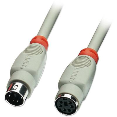 LINDY PS/2 kabel 33461, 2 m, sivi
