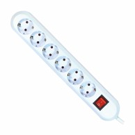 BACHMANN Produžni kabel 6x220V 3 m s prekidačem bijeli 381.251K