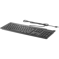 HP Tipkovnica Slim v2 SmCard USB KBD FR, QWERTY, crna