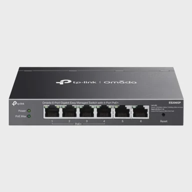 TP-LINK Switch ES206GP, 6-portni, PoE podrška, DC napajanje, prenaponska zaštita