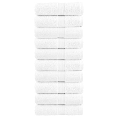 SOLUND Premium ručnici za goste, 10 kom, 30 x 50 cm, 600 g/m², bijeli