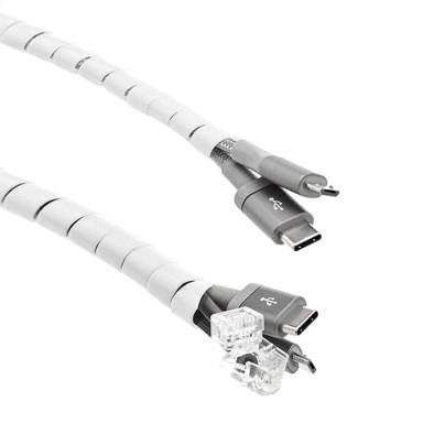 AMAZON Basics kabel kanal - 10 m, bijeli, zaštita kabela od kućnih ljubimaca