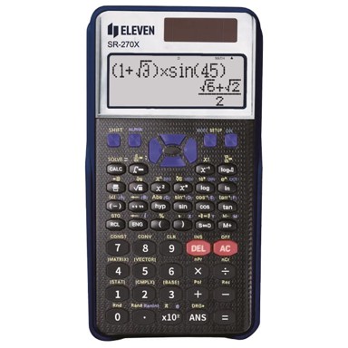 ELEVEN Tehnički kalkulator SR-270X, 417 funkcija, 10+2 mjesta, crni
