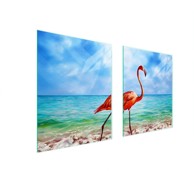 TMK Staklena zaštita za štednjak ili ploču za kuhanje 85x52, flamingo