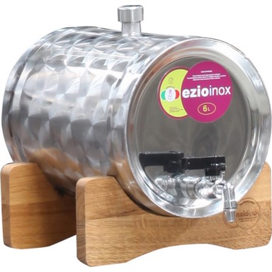 EZIO Inox bačva za rakiju, 6 l 3/8''