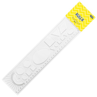 EDUCA Ravnalo PVC 30 cm likovi blister
