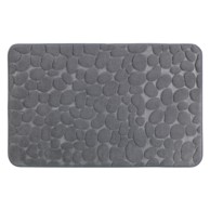 WENKO Sivi kupaonski tepih s memorijskom pjenom Grey, 80 x 50 cm