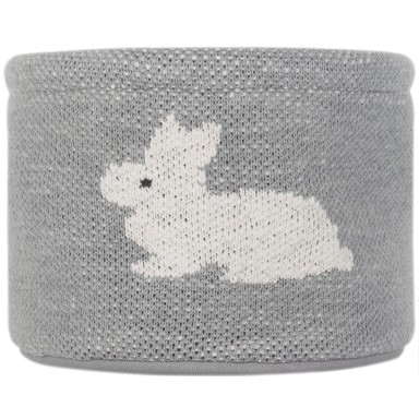 KINDSGUT Organizator Bunny ø 16 cm, sivi, pamuk