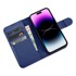 ICARER Novčanik maska 2u1, iPhone 14 Pro Max, Anti-RFID, plava