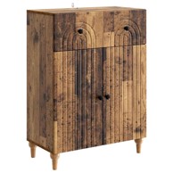 Komoda uz krevet, dimenzije 66 x 34,5 x 90 cm, konstruirano drvo, staro drvo