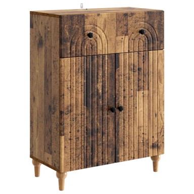 Komoda uz krevet, dimenzije 66 x 34,5 x 90 cm, konstruirano drvo, staro drvo