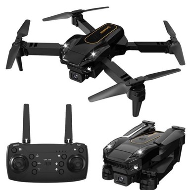 LEAN-TOYS Punjivi LED sklopivi dron SY16 Flow Hover