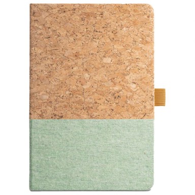 STRICKER Notes 93277119, KLEE, crte, A5, 96 listova, šamoa, pluto i tkanina, svijetlotirkizna