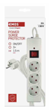 EMOS Prenaponska zaštita P54213 3 utičnice, bijela