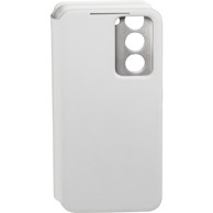 SAMSUNG Maskica za mobitel Smart View Kožna torbica Galaxy S23 Kremasta