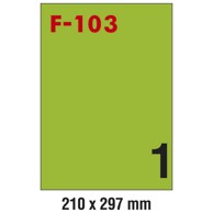 FORNAX etikete za InkJet, laser i kopirni stroj 210 x 297 mm, 100 listova, zelene