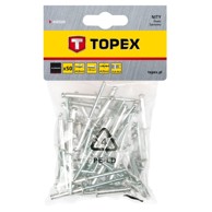 TOPEX Aluminijske zakovice, 4,8 x 28 mm, 50 kom.