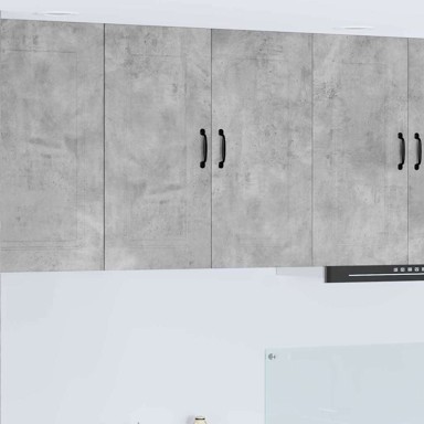 Zidni kuhinjski ormarić s policom 80 x 31 x 80 cm, betonski sivi