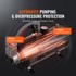 VEVOR Zračni kompresor 12V s spremnikom 0,8 galona 3 L 385x142x200 mm crni