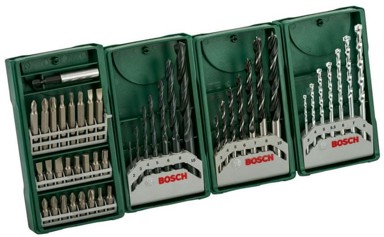 BOSCH Komplet svrdala i bit nastavaka Mini-X-Line Multipack 3+1