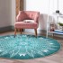 MILA HOME Tirkizni periv/pogodan za robotski usisavač okrugli tepih ø 80 cm Comfort