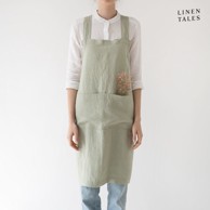 LINEN TALES Lanena pregača Crossback 