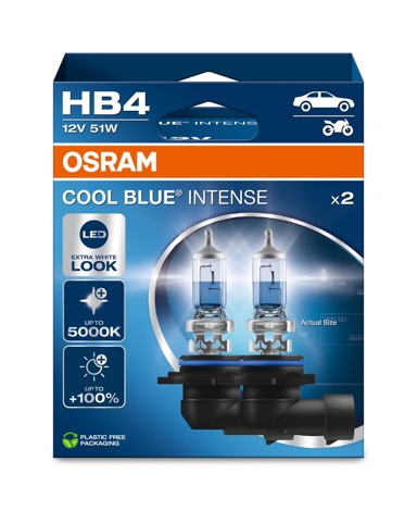 OSRAM Cool Blue Intense NEXT 12V, do 100% više svjetla, do 60% bjelije, 5000K