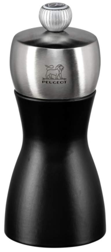 PEUGEOT Drveni mlinac za papar mat crna 20 cm FIDJI