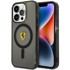 FERRARI Prozirna MagSafe maskica za Apple iPhone 14 Pro, crna