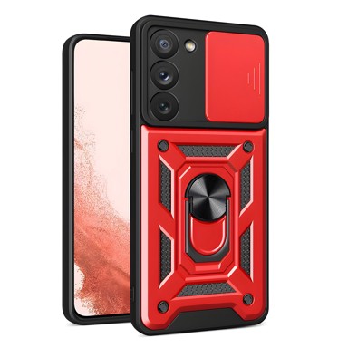 Zaštitna maska Hybrid Armor Camshield KP24896, za Samsung Galaxy S23 Plus, crvena