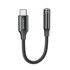USAMS Adapter audio kabela AU16 US-SJ599, tip C na utičnicu 3,5 mm s DAC čipom, crni
