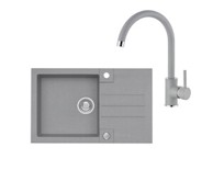 ALVEUS Sudoper ROCK 130 i slavina KATI G81 