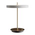 UMAGE Bijela LED stolna lampa s mogućnosti zatamnjivanja s metalnim sjenilom (visina 41, 5 cm) Asteria Table 