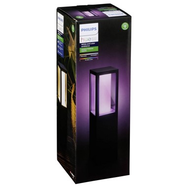 PHILIPS Vanjska stupna svjetiljka Impress Hue LED 2x8W, crna