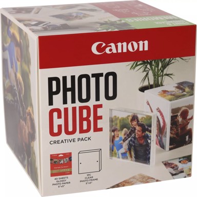 CANON Foto papir PP-201 Photo Cube Creative Pack, 13 x 13 cm, bijelo-zeleni, 40 listova