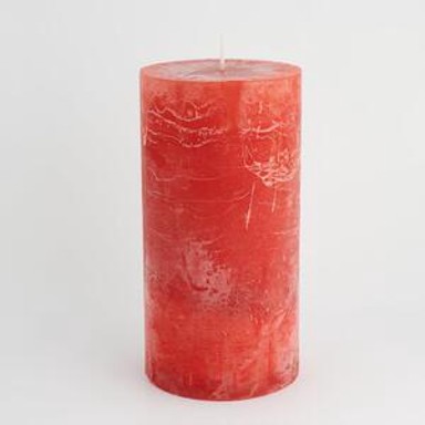 Svijeća frost 10 x 19.5 cm, crvena