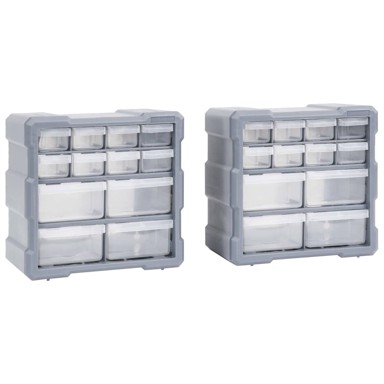 Organizatori, 12 ladica, 2 kom, 26,5 x 16 x 26 cm