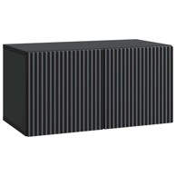 TV ormarić zidni 59,5 x 31 x 30 cm od konstruiranog drva, crni